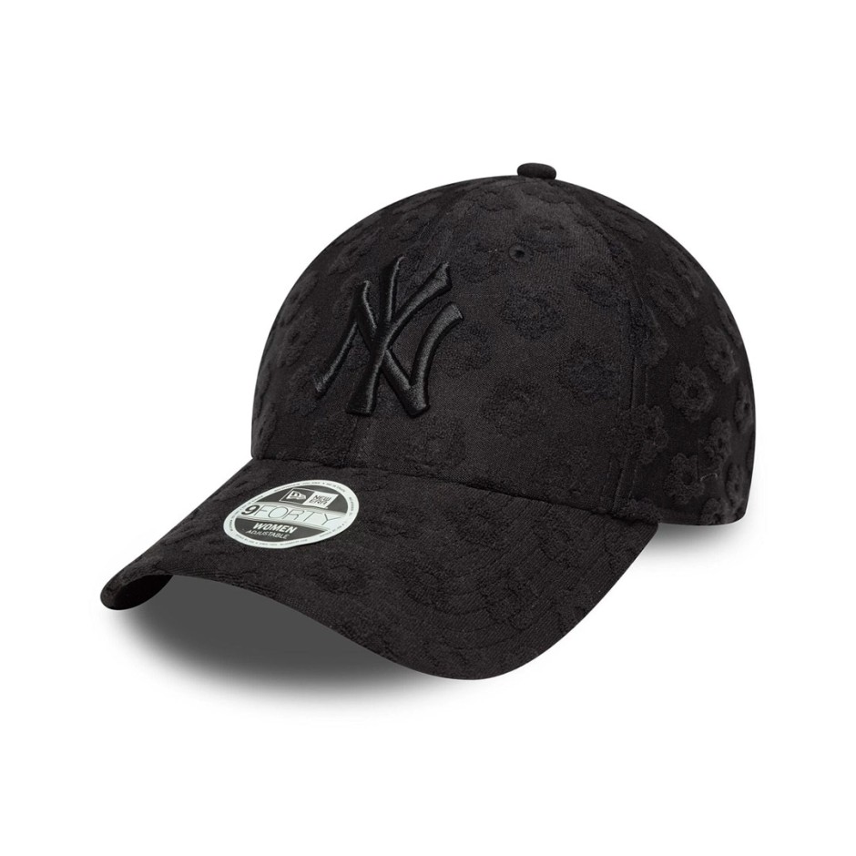 Γυναικείο Καπέλο Μαύρο - New Era New York Yankees Womens MLB Floral Towelling Black 9FORTY