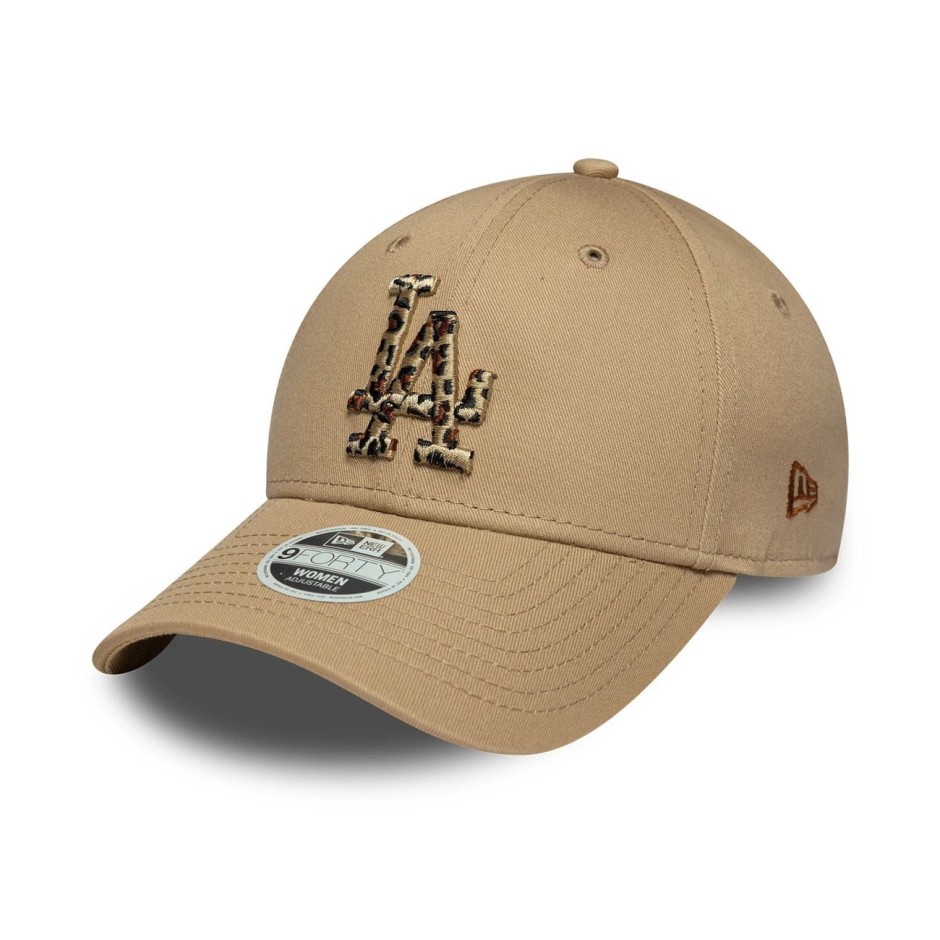 Γυναικείο Καπέλο Μπεζ - New Era LA Dodgers Womens MLB Animal Infill Light Beige 9FORTY