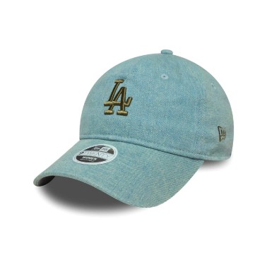 Γυναικείο Καπέλο Μπλε - New Era LA Dodgers Womens MLB Denim Pastel Blue 9TWENTY