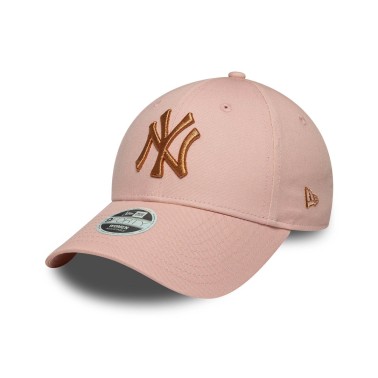 Γυναικείο Καπέλο Ροζ - New Era New York Yankees Womens Metallic Pastel Pink 9FORTY