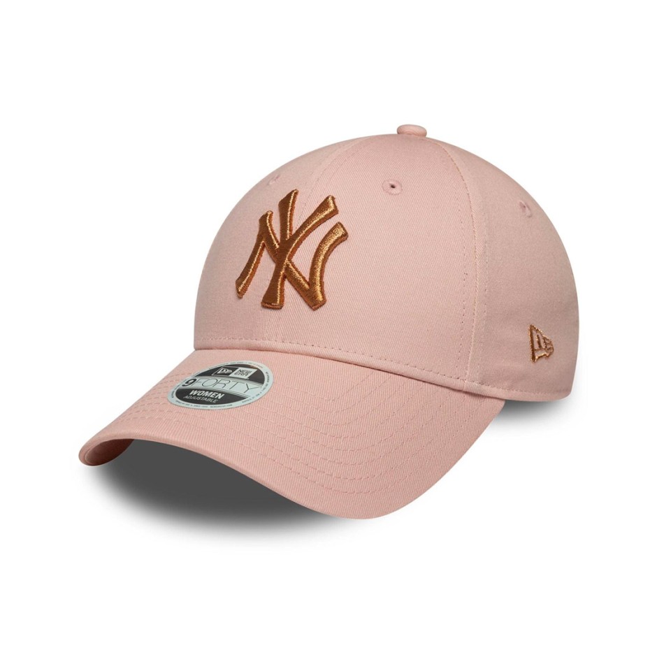 Γυναικείο Καπέλο Ροζ - New Era New York Yankees Womens Metallic Pastel Pink 9FORTY