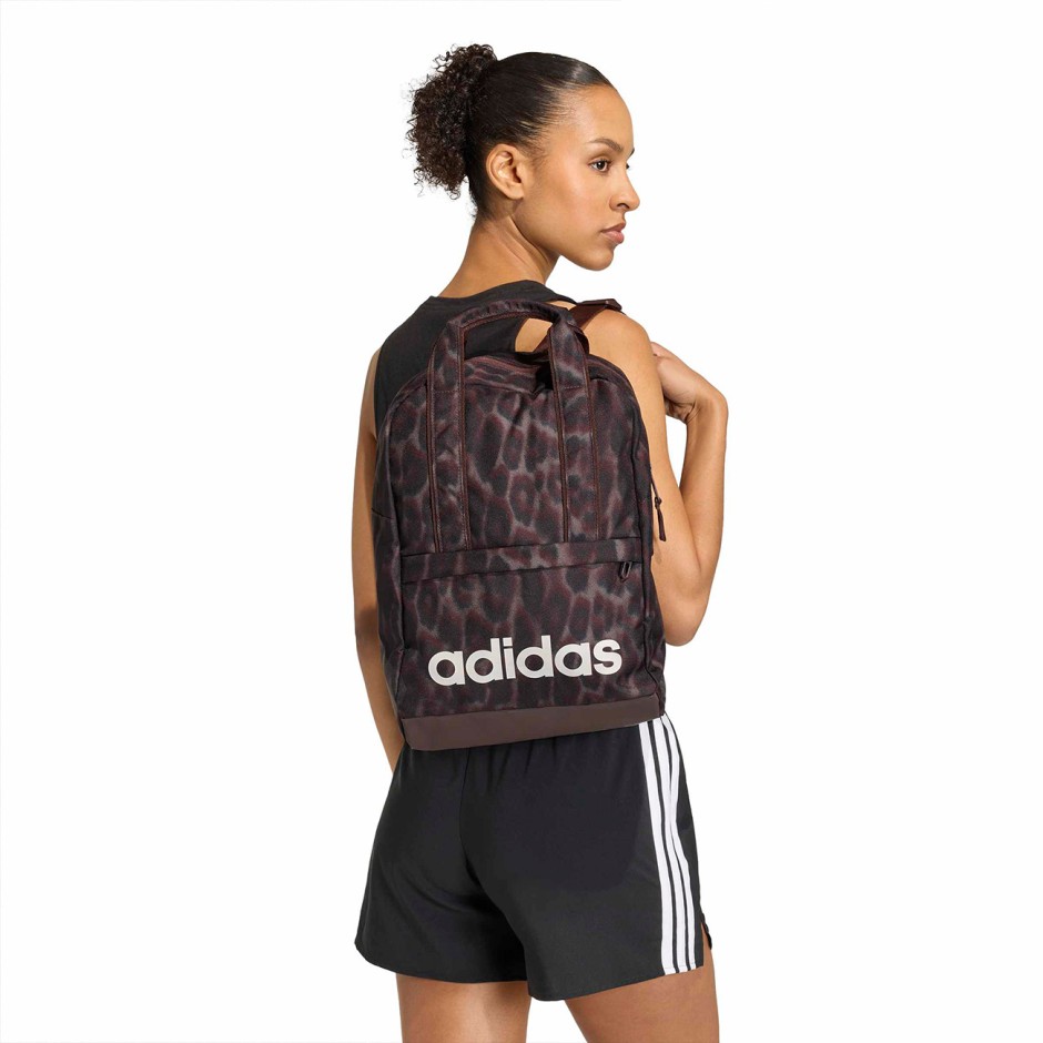 Women's Backpack Brown - adidas Performance Linear Essentials Graphic