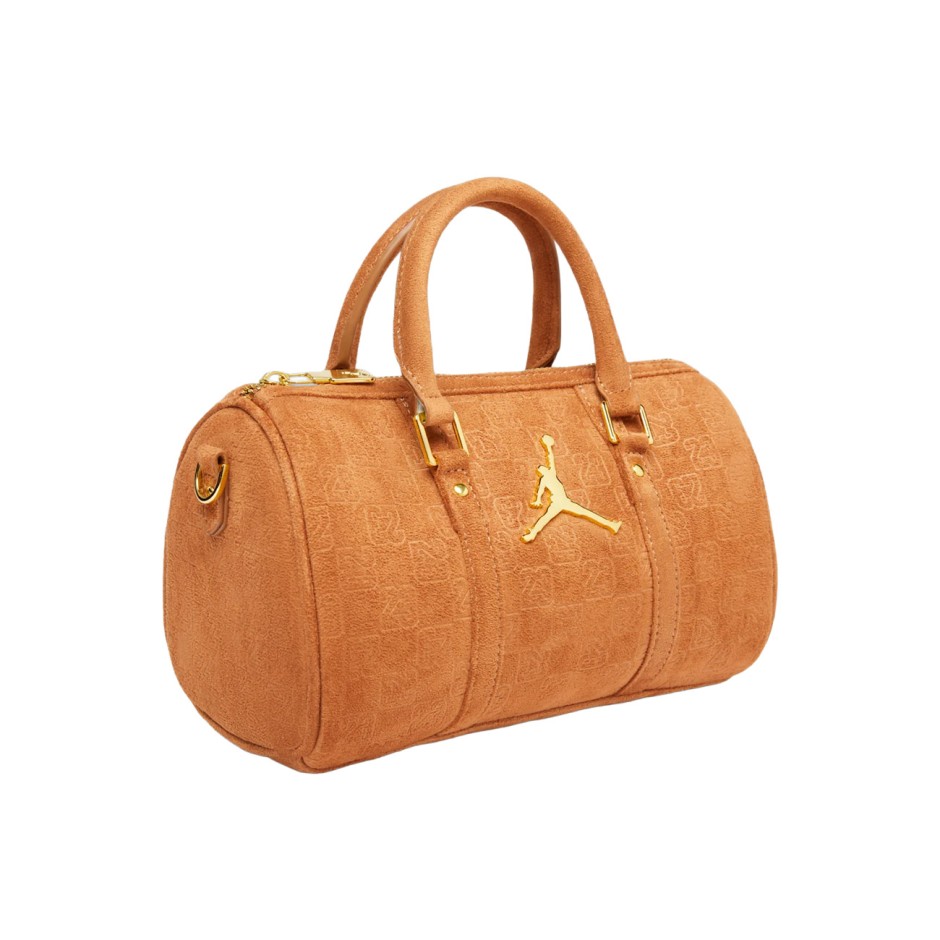 Shoulder Bag Brown - Jordan Suede Monogram Mini Duffel