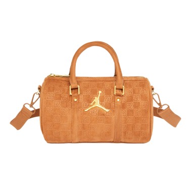 Shoulder Bag Brown - Jordan Suede Monogram Mini Duffel