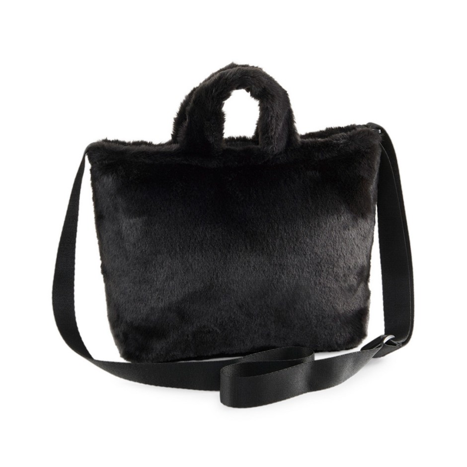 PUMA CORE FUR MINI TOTE BAG 090657-01 Black