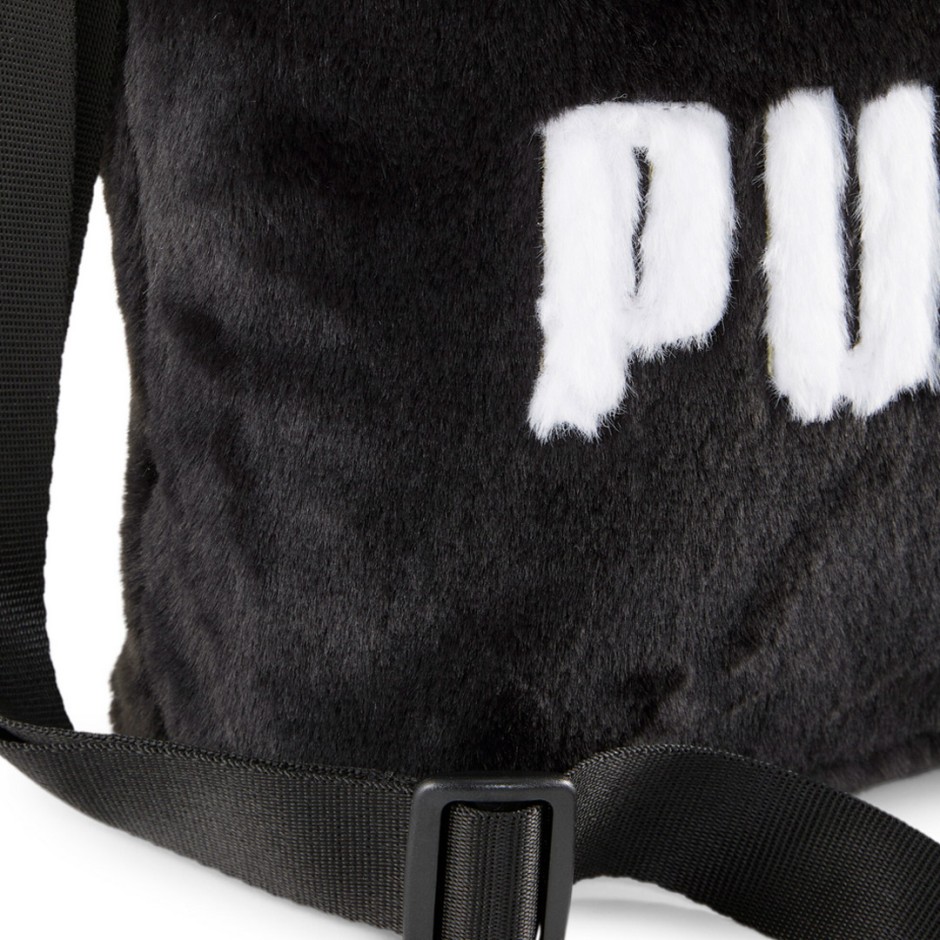 PUMA CORE FUR MINI TOTE BAG 090657-01 Black