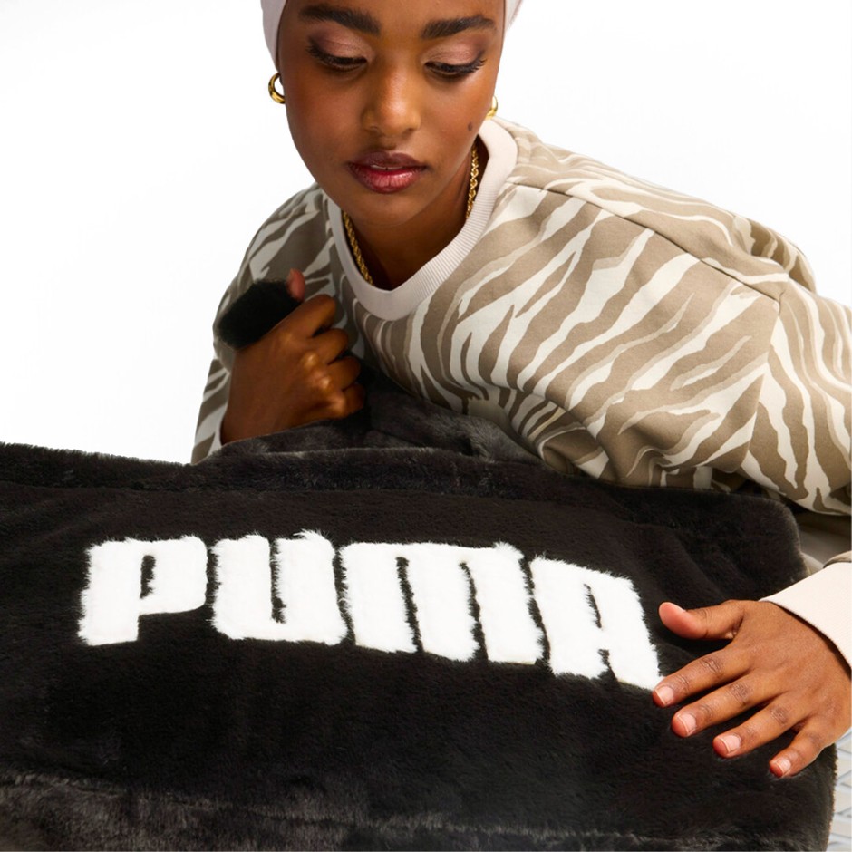 Γυναικεία Τσάντα Ώμου Μαύρη - Puma Core Fur Shopper
