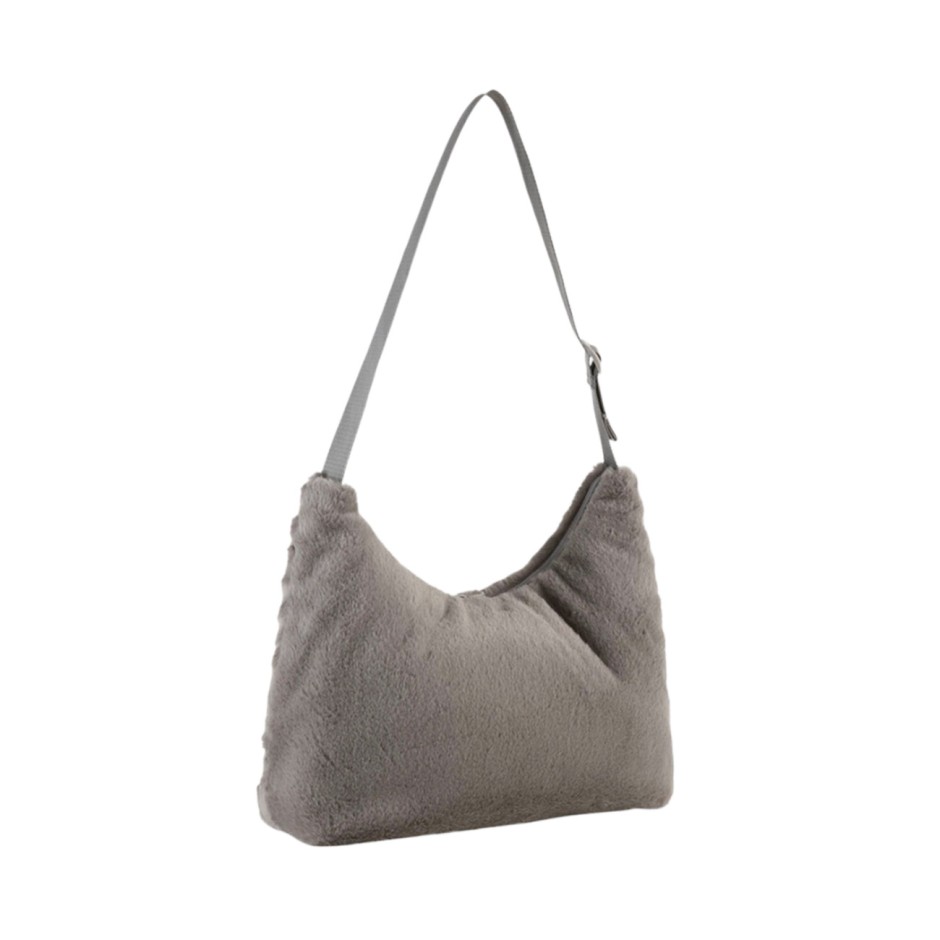 PUMA UP FAUX FUR SLOUCHY HOBO BAG 091869-03 Grey