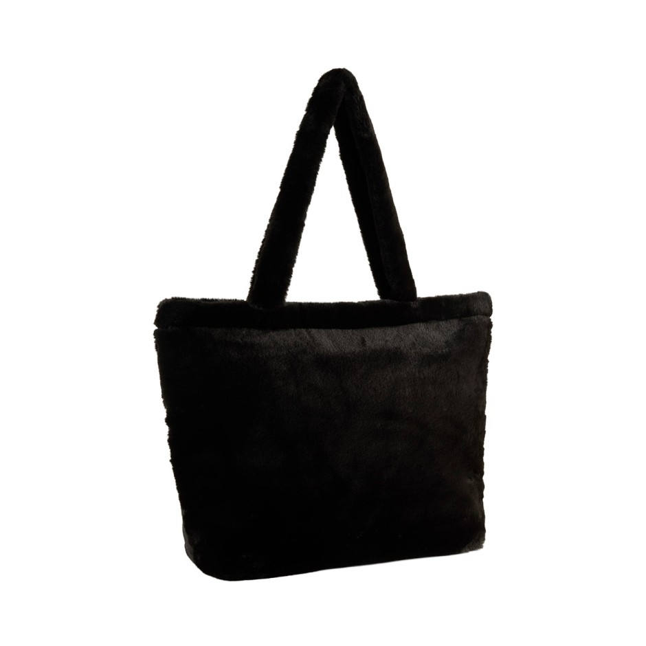 PUMA UP FAUX FUR SHOPPER 091712-01 Black