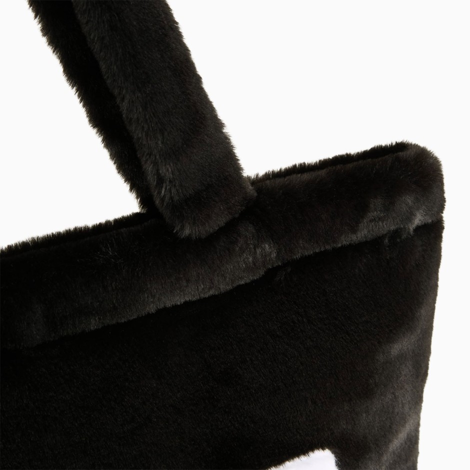 PUMA UP FAUX FUR SHOPPER 091712-01 Black