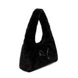 Γυναικεία Τσάντα Ώμου Μαύρη - PUMA Up Fur Small Prism Εικόνα 0