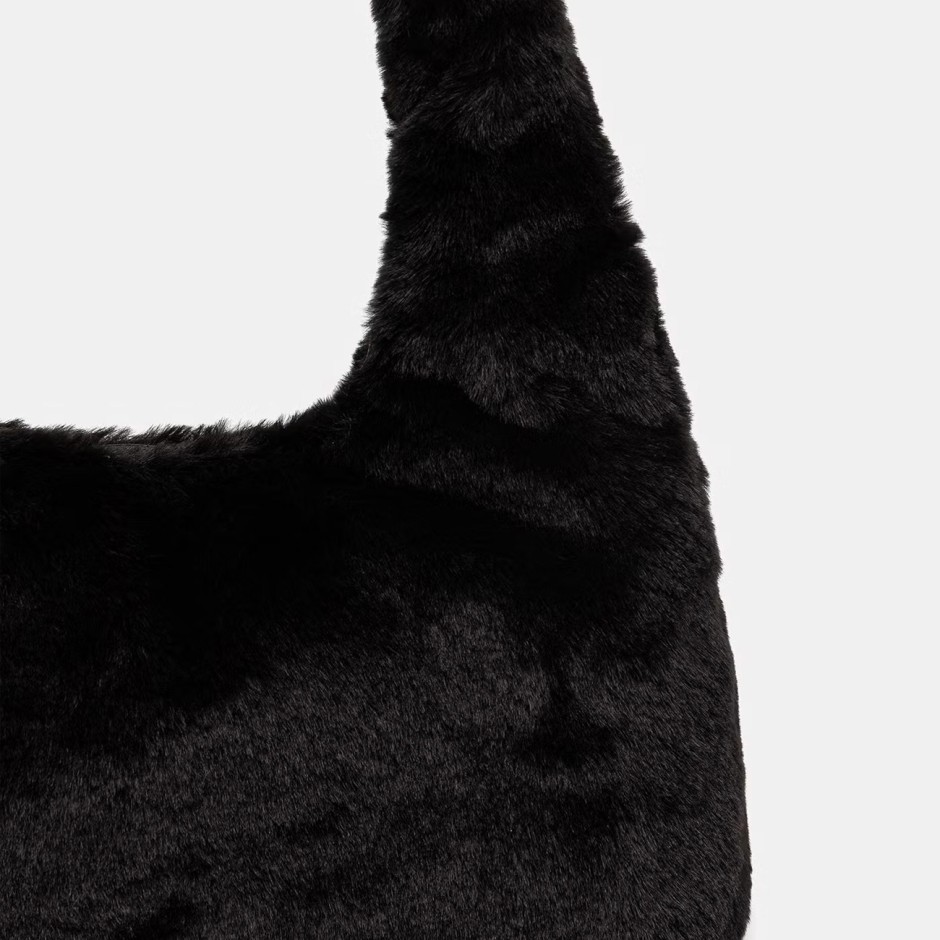 Γυναικεία Τσάντα Ώμου Μαύρη - PUMA Up Fur Small Prism