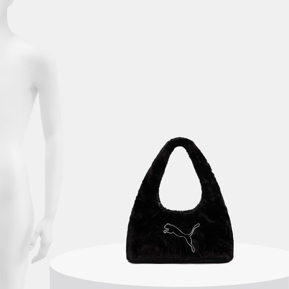Γυναικεία Τσάντα Ώμου Μαύρη - PUMA Up Fur Small Prism