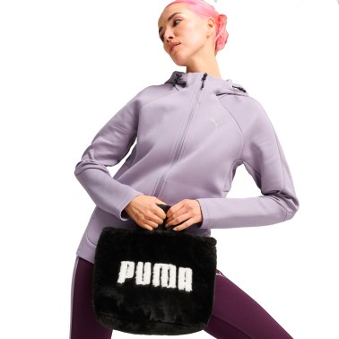PUMA CORE FUR MINI TOTE BAG 090657-01 Black