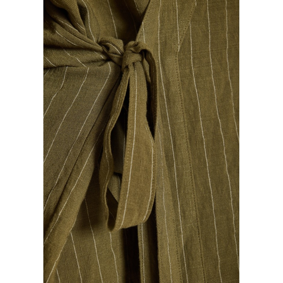 FUNKY BUDDHA KIMONO FBL013-105-01-DUSTY OLIVE OLIVE