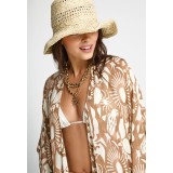 FUNKY BUDDHA KIMONO FBL013-454-10-WARM SAND ΕΚΡΟΥ Εικόνα 1
