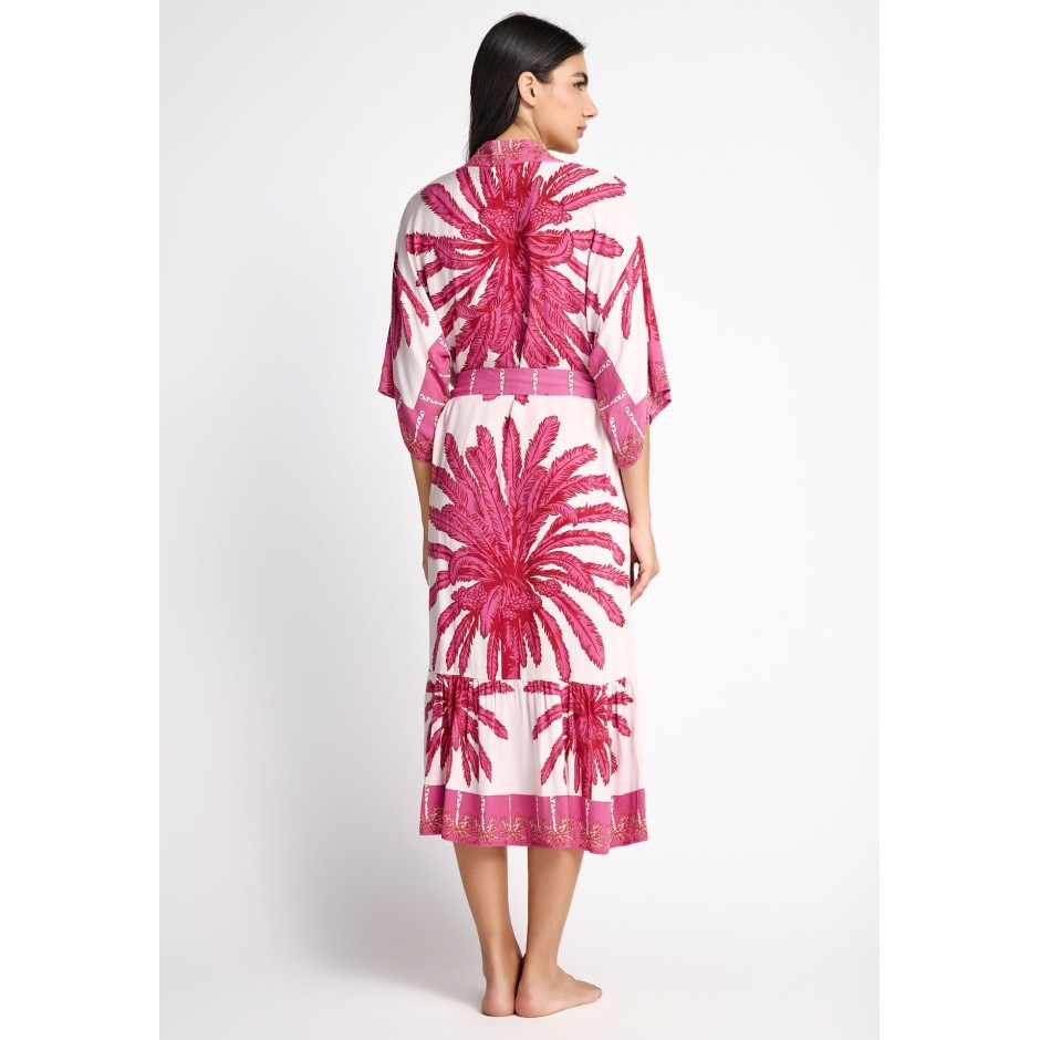 FUNKY BUDDHA KIMONO FBL013-455-10-CANDY PINK ΡΟΖ