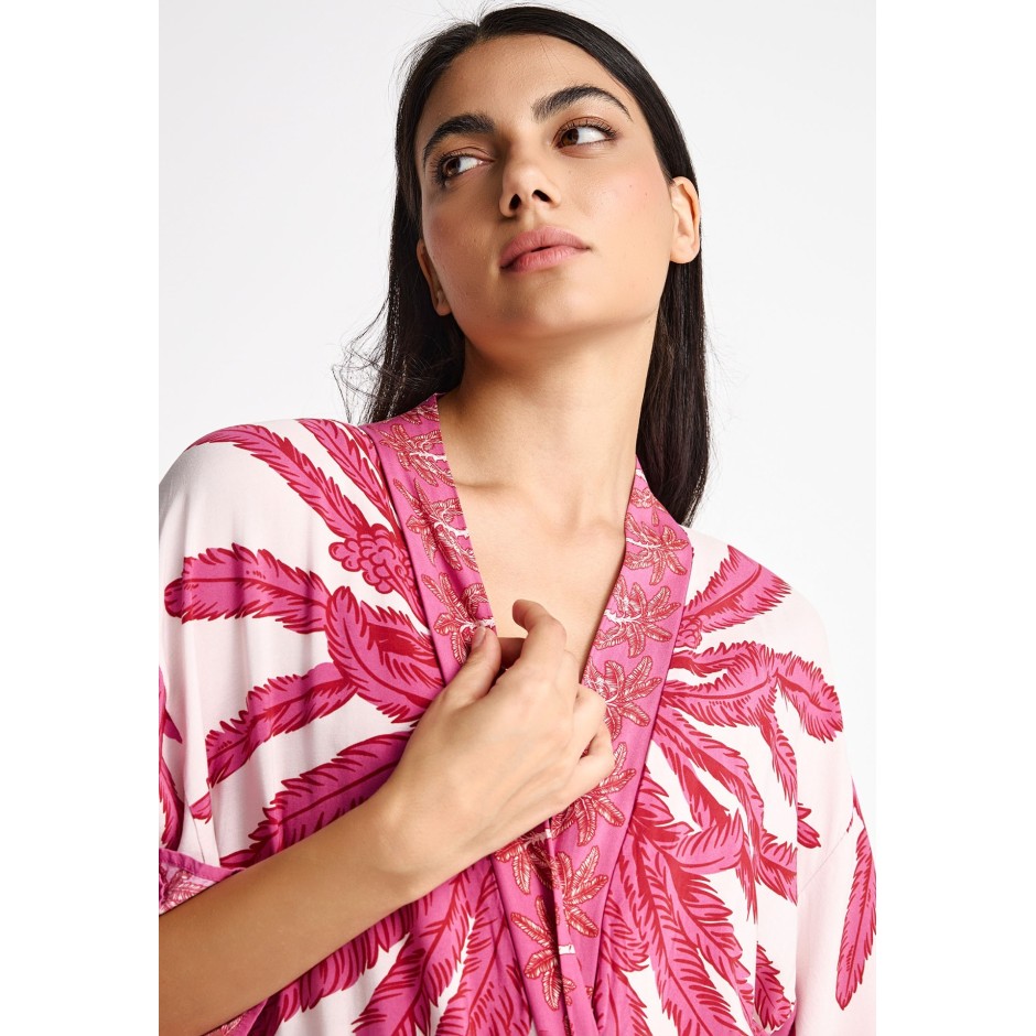FUNKY BUDDHA KIMONO FBL013-455-10-CANDY PINK ΡΟΖ