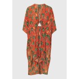 FUNKY BUDDHA KIMONO FBL013-456-10-SPICY ORANGE ΠΟΡΤΟΚΑΛΙ Εικόνα 2