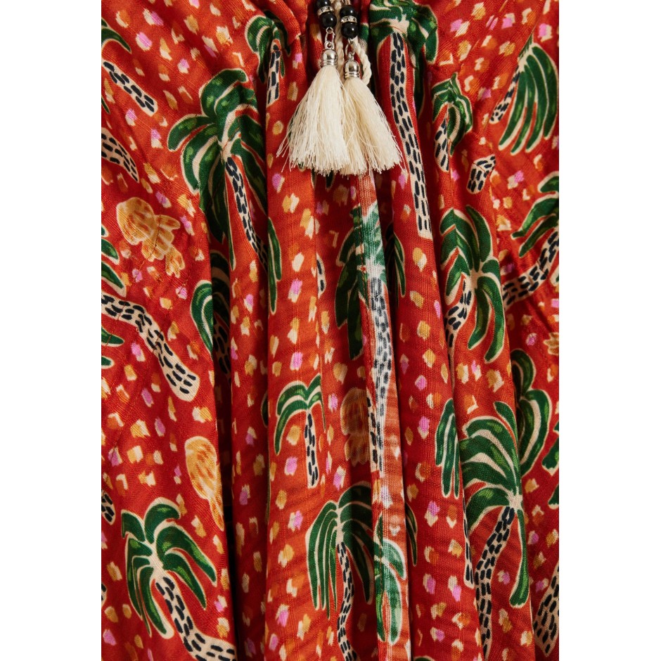 FUNKY BUDDHA KIMONO FBL013-456-10-SPICY ORANGE ΠΟΡΤΟΚΑΛΙ