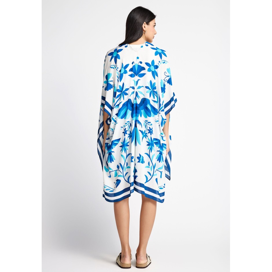 FUNKY BUDDHA KIMONO FBL013-458-10-IBIZA BLUE ΜΠΛΕ