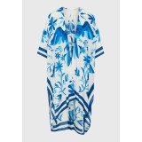 FUNKY BUDDHA KIMONO FBL013-458-10-IBIZA BLUE ΜΠΛΕ Εικόνα 3