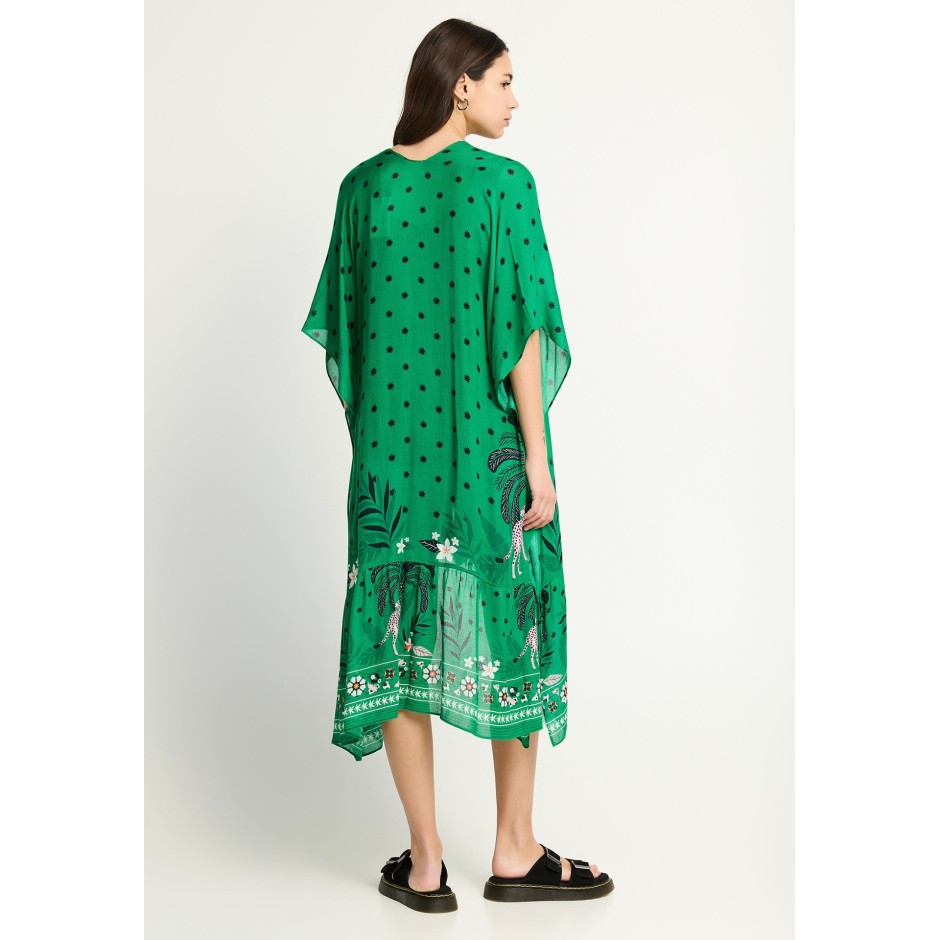 FUNKY BUDDHA KIMONO FBL013-459-10-EMERALD ΠΡΑΣΙΝΟ