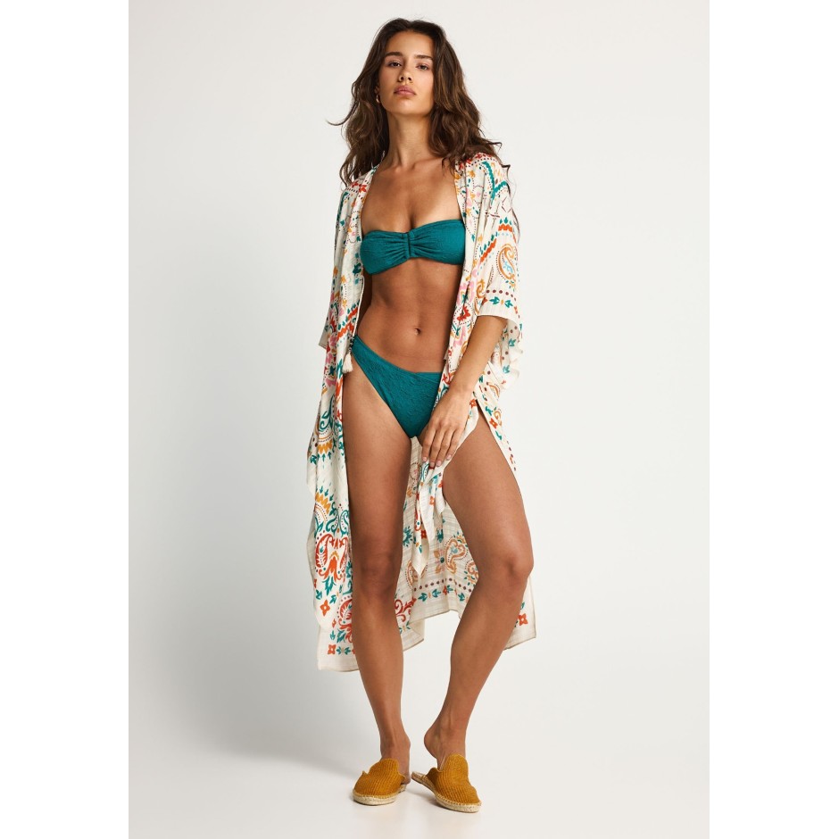 FUNKY BUDDHA KIMONO FBL013-460-10-OFF WHITE Εκρού