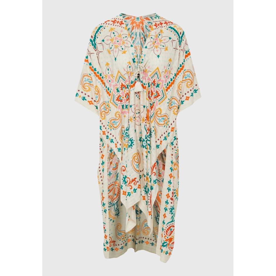 FUNKY BUDDHA KIMONO FBL013-460-10-OFF WHITE Εκρού