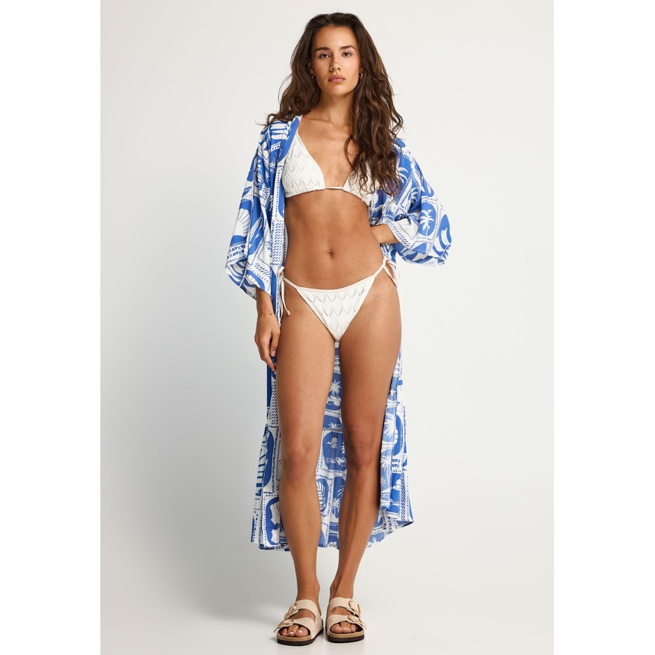 FUNKY BUDDHA KIMONO FBL013-461-10-ELECTRIC INDIGO ΜΠΛΕ