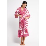 FUNKY BUDDHA KIMONO FBL013-455-10-CANDY PINK ΡΟΖ Εικόνα 