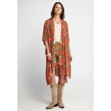 FUNKY BUDDHA KIMONO FBL013-456-10-SPICY ORANGE ΠΟΡΤΟΚΑΛΙ Εικόνα 