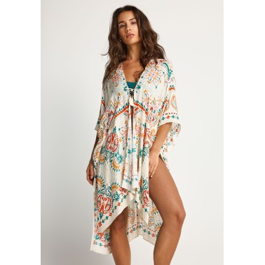 FUNKY BUDDHA KIMONO FBL013-460-10-OFF WHITE Εκρού