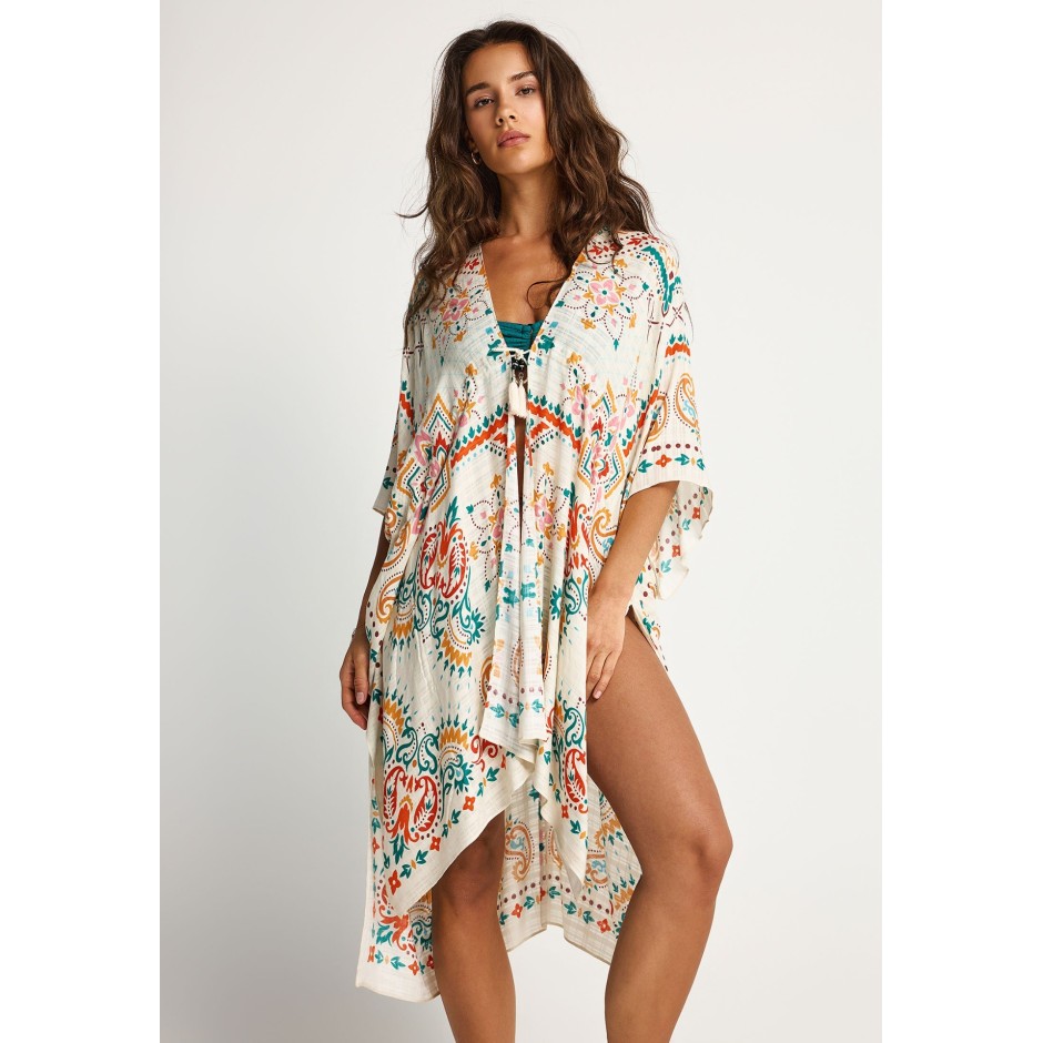 FUNKY BUDDHA KIMONO FBL013-460-10-OFF WHITE Εκρού