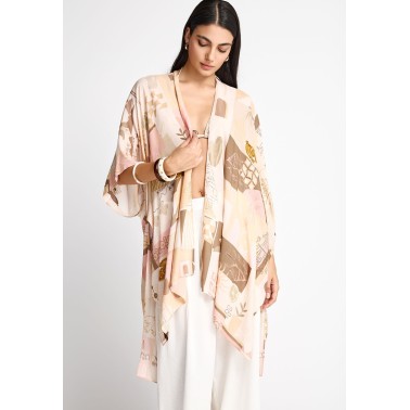 FUNKY BUDDHA KIMONO FBL013-462-10-NATURAL Λευκό