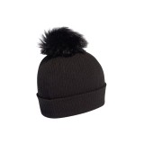 adidas Originals W FUR POM BEANI H35531 Μαύρο Εικόνα 0