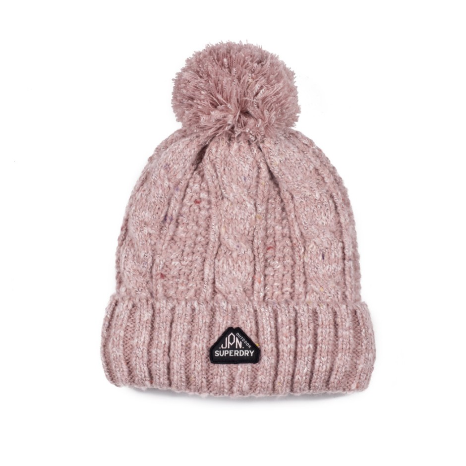 SUPERDRY GRACIE CABLE BEANIE W9010019A-3MP Blue