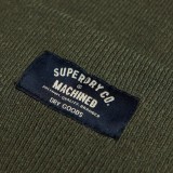 SUPERDRY CLASSIC KNITTED BEANIE HAT W9010162A-9AE OLIVE Image 1