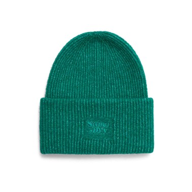 SUPERDRY D3 SDNA SOFT RIB KNIT BEANIE HAT Y9010185A-GYJ Green