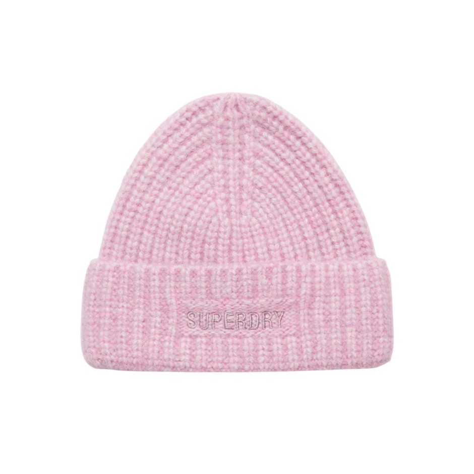 Γυναικείο Σκουφάκι SUPERDRY D2 VINTAGE RIBBED BEANIE Λιλά W9010156A-NUD 