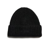 SUPERDRY RIB KNIT BEANIE HAT W9010164A-02A Black Image 