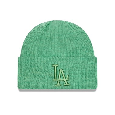 New Era LA Dodgers Wide Rib Cuff Knit Πράσινο - Γυναικείο Σκουφάκι