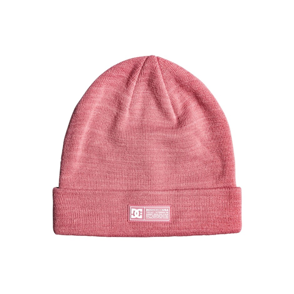 DC LABEL CUFF BEANIE EDYHA03095-MKP0 Ροζ