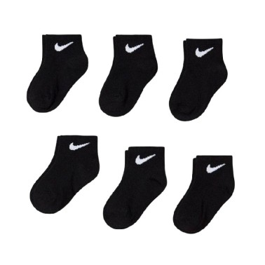 Nike Basic Pack Quarter Μαύρο Size 27-35 - Παιδικές Κάλτσες