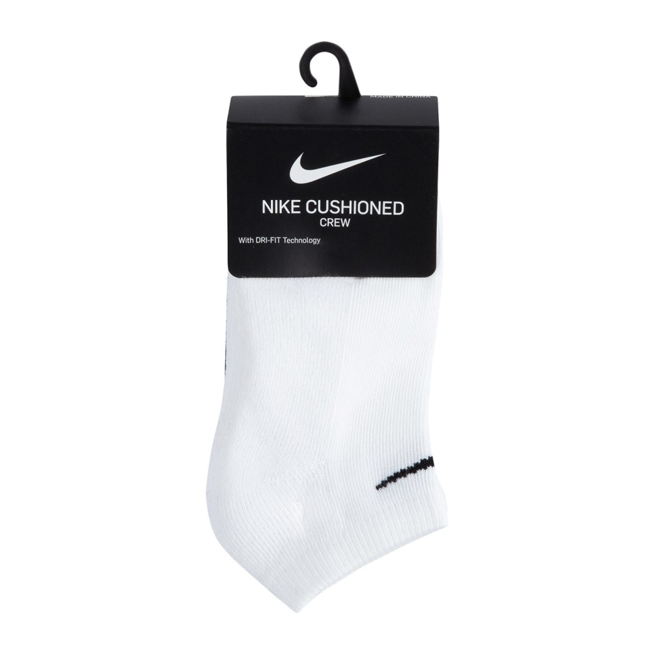 Παιδικές Κάλτσες Λευκές - Nike Cushioned No Show 3Pack