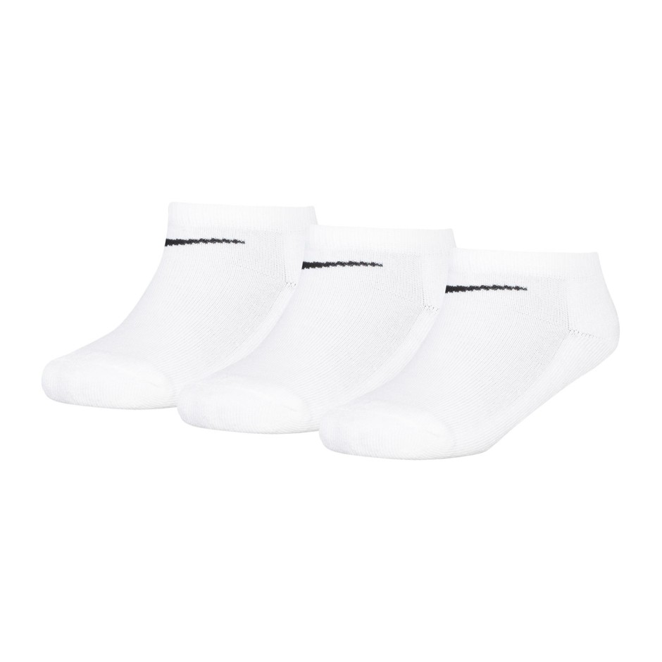 Παιδικές Κάλτσες Λευκές - Nike Cushioned No Show 3Pack