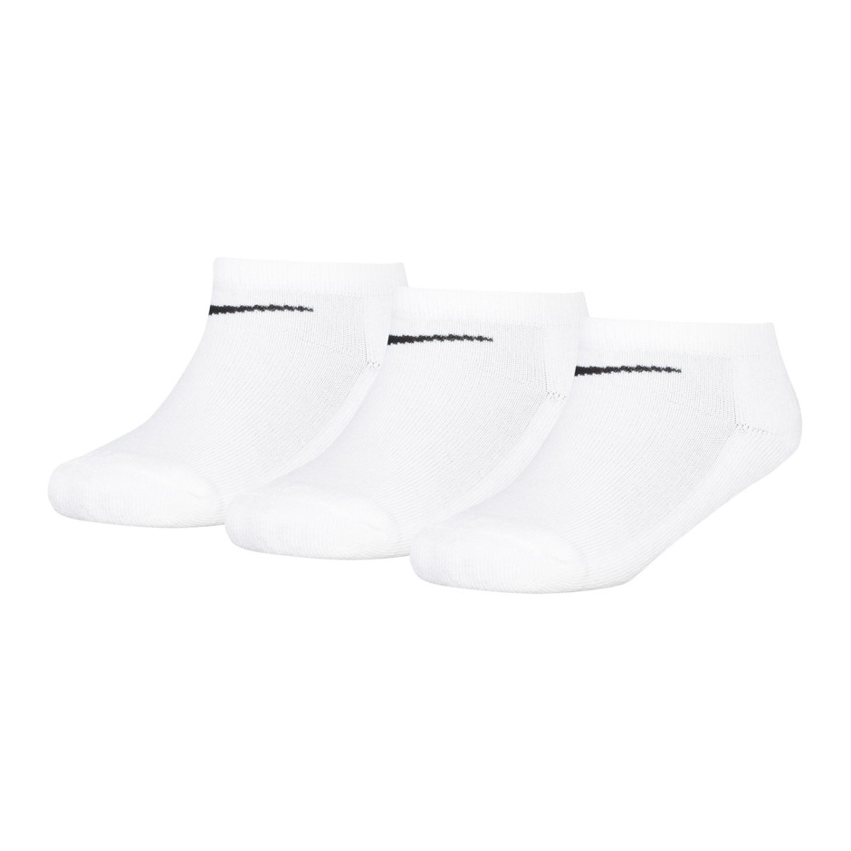 Παιδικές Κάλτσες Λευκές - Nike Cushioned No Show 3Pack