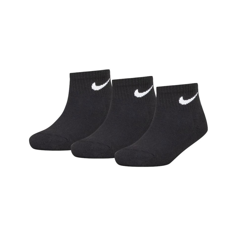 Παιδικές Κάλτσες Μαύρες - Nike Basic Pack Ankle 3PK