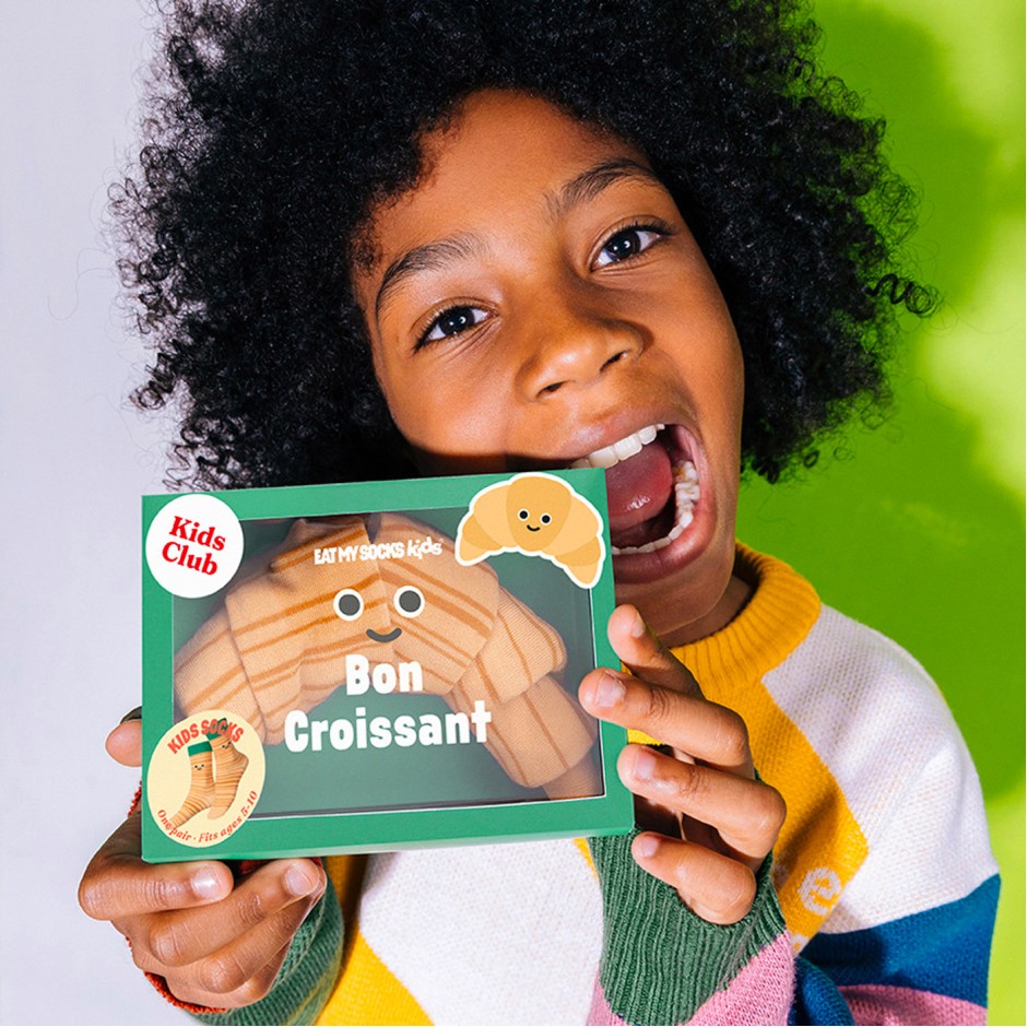 EAT MY SOCKS KIDS BON CROISSANT EMSSKFF1MICR Beige