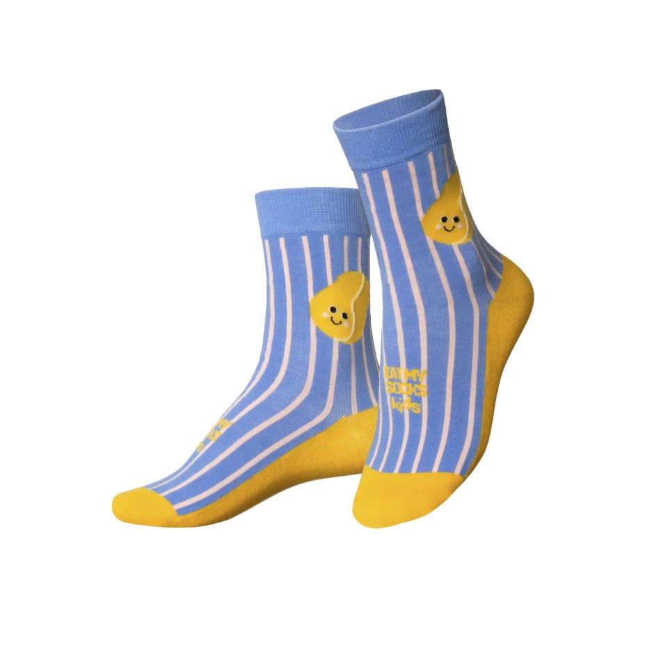 Kids' Socks Blue - Eat My Socks Blue Salty Chips